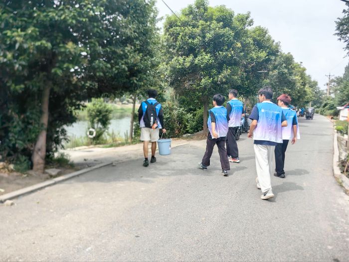 青春踐初心，實干助振興——淮北師范大學人工智能學院“水與爭鋒”實踐隊開展河湖水質監測三下鄉社會實踐